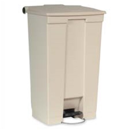 Eat-In Step-On Wastebasket- 23 Gallon- 19-.75 in x16-.13 in x32-.50 in - Beige EA1189975